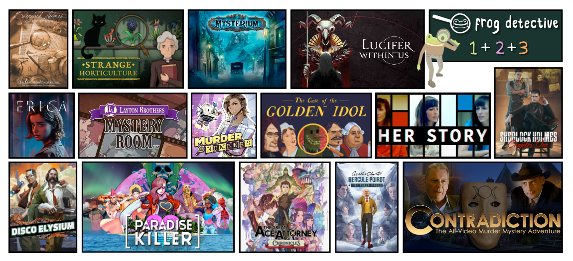 A grid of cover art from 16 games.